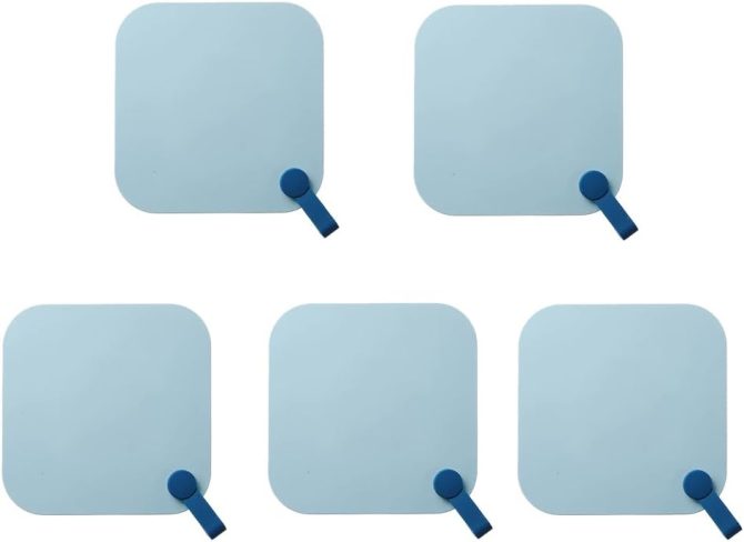 5Pcs Silicone Tub Stopper Floor Drain Cover, 5.9×5.9in Sewer Anti-Odor Mat Deodorizing Drain Plugs for Kitchen,Bathroom and Laundry (Blue)