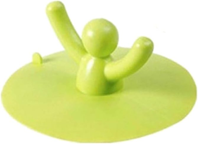 Silicone Sewer Cover, Cute Drain Plug for Sink Bathtub,Shower Drain Stopper,Kitchen Sink Stopper (Green)
