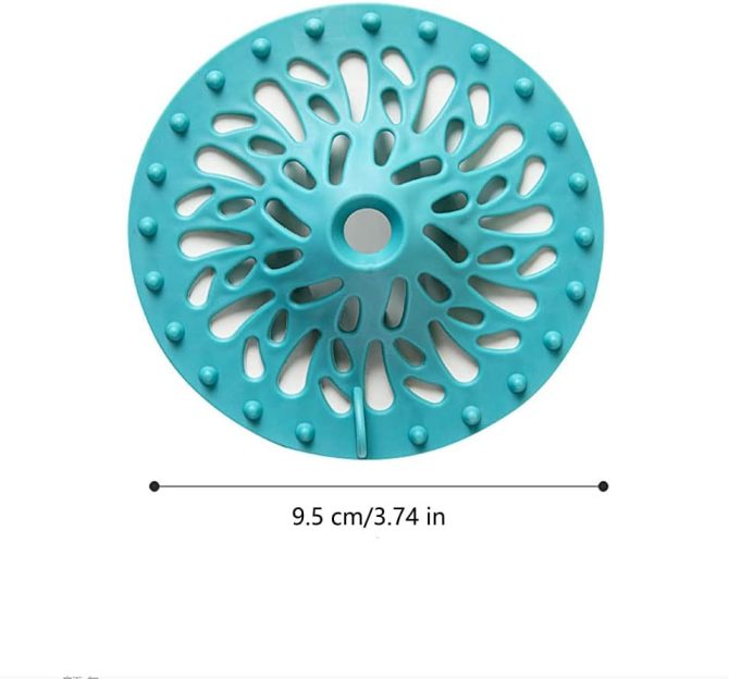 Hair Catcher Silicone Hair Stopper Shower Drain Covers Easy to Install and Clean Suit for Bathroom Bathtub and Kitchen (4 PCS,Yellow) - Image 2