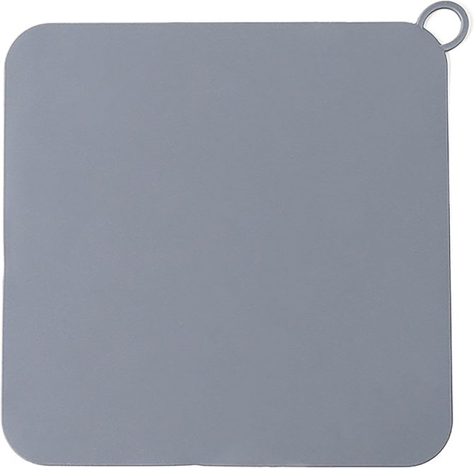 2 Pieces 8 x 8 Inch Silicone Tub Stopper Floor Drain Cover Sewer Anti-Odor Mat Deodorizing Drain Plugs for Kitchen,Bathroom and Laundry (Grey) - Image 2