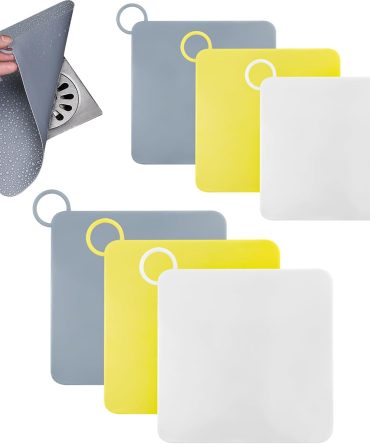6 Pcs Silicone Tub Stopper Floor Drain Plugs Bathtub Drain Cover Anti-Odor Mat for Kitchen Bath Bathroom Toilet Kitchen and Laundry