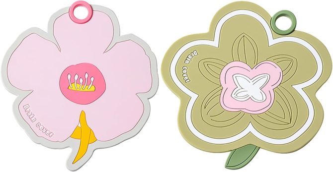 Flower-Shaped Silicone Bathtub Drain Cover 2 Packs - Tub Stopper Drain Stopper for Bathroom, Toddler Bath Essentials, Bathtub Accessories