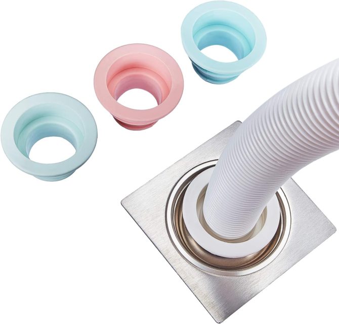 4 Pieces Drain Tube Hose Seal Deodorant Silicone Plug Sealing Plug Sewer Seal Ring Washing Machine for Bathroom Kitchen Cleaning Tools - Image 2